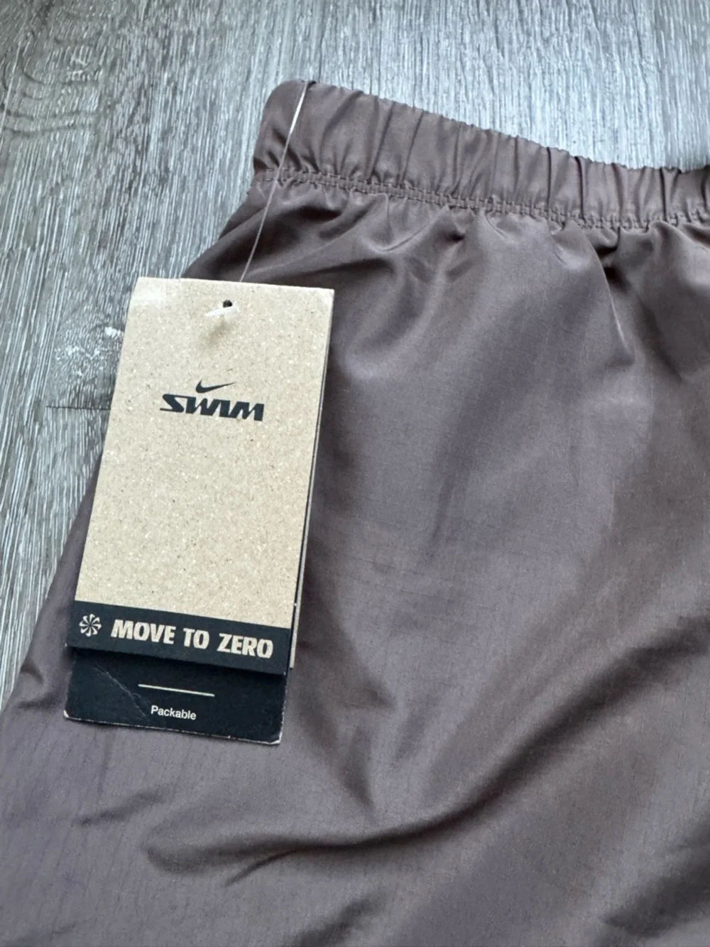 Nike Swim Cargo Swim Shorts Packable Brown Taupe Move to Zero NWT Men's Small